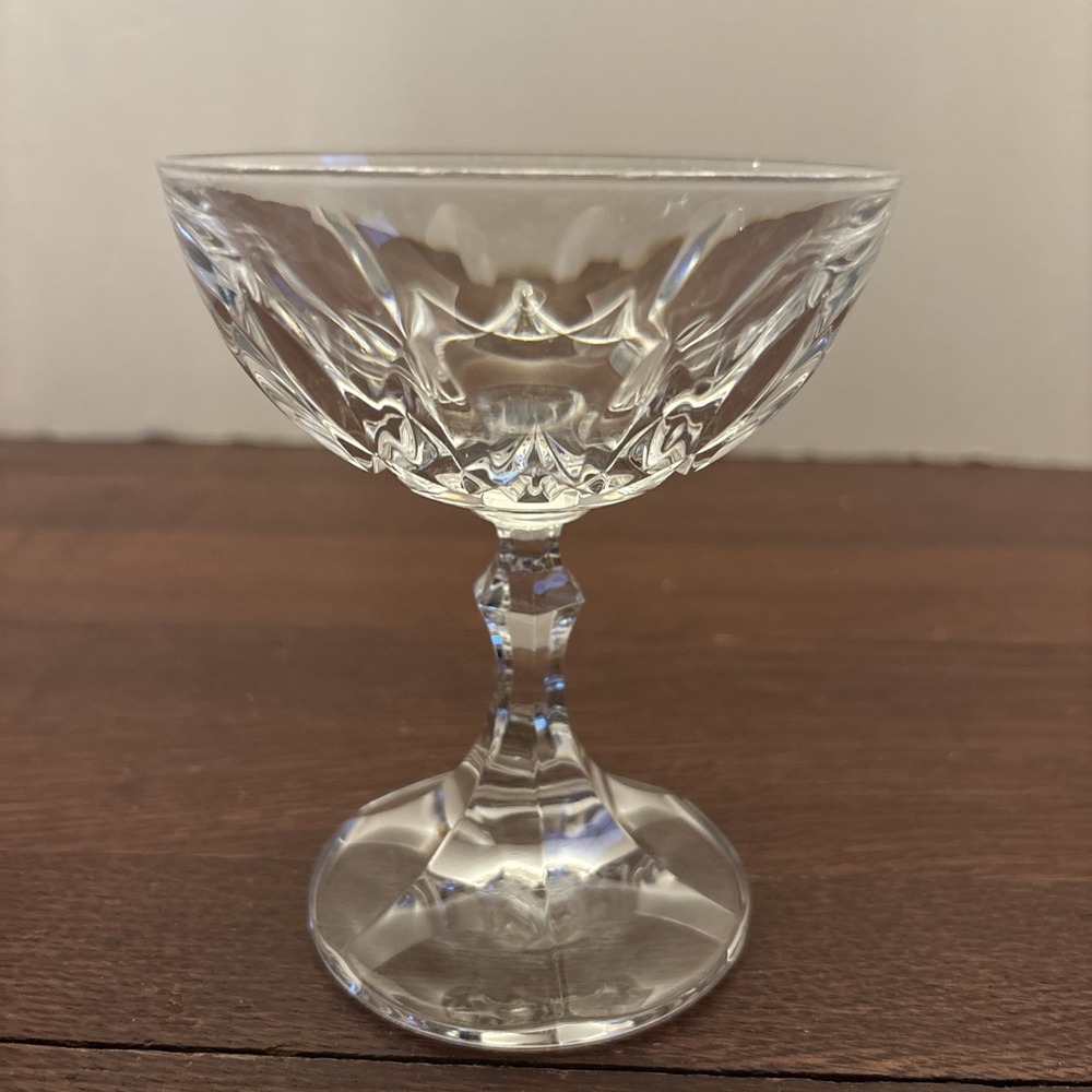 Victoria By Royal Crystal Rock Champagne/Tall Sherbet Glass 4 7/8" Blown‎ Glass